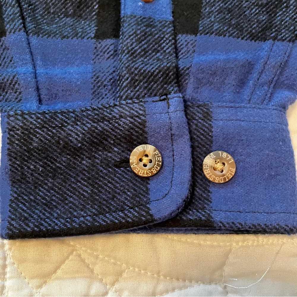 Field & Stream Men's Blue and Black Checkered Shirt - Picture 4 of 10
